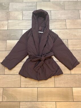 Nike x SKIMS Hooded Wrap Coat Phoenix Brown